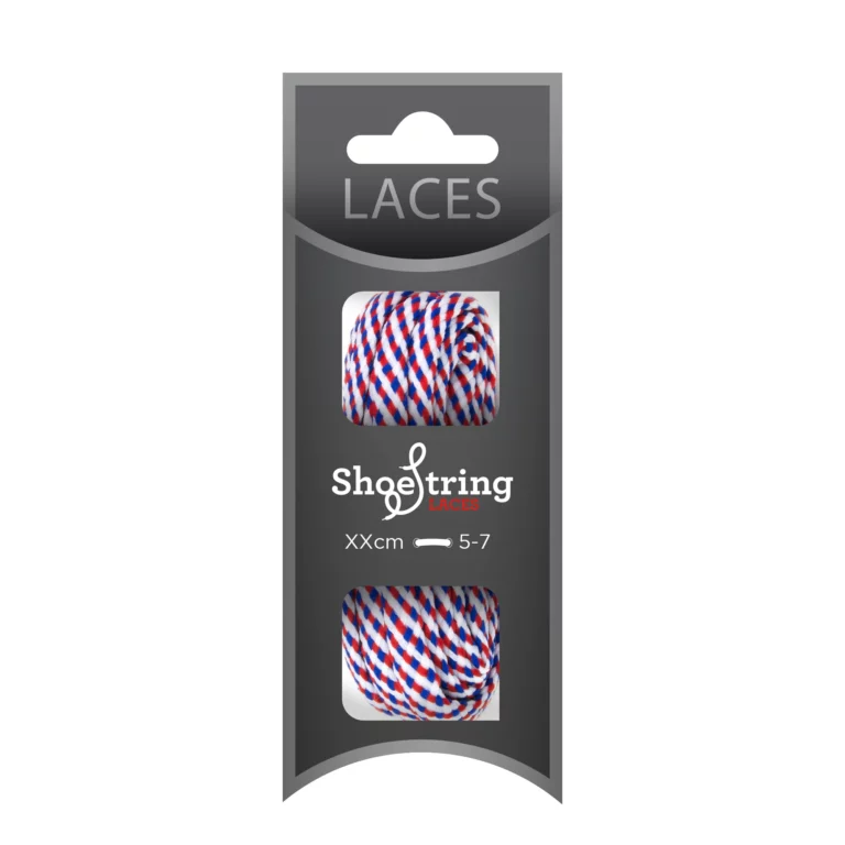 Hiking Red/White/Blue Flat Laces – 140cm