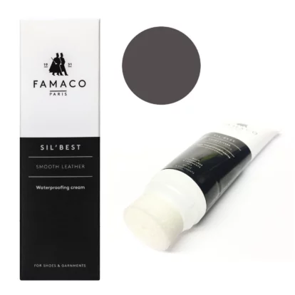 Famaco Grey Flanelle Sil Best Wax Cream Polish 75ml