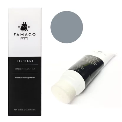 Famaco Grey Light Gris Sil Best Wax Cream Polish 75ml