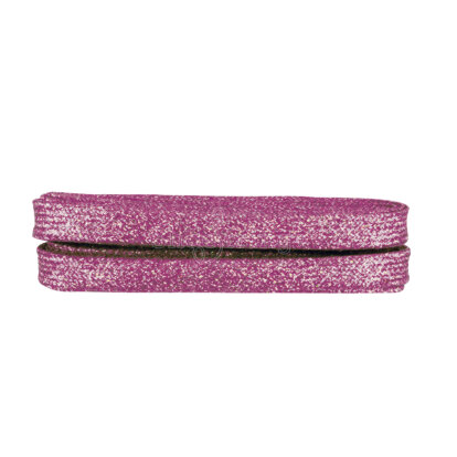 Glitter Hot Pink 120cm Flat Laces