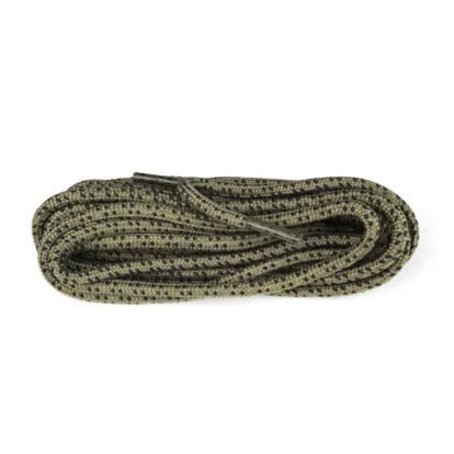 Hiking Khaki/Black Mini Black Fleck Laces - 150cm