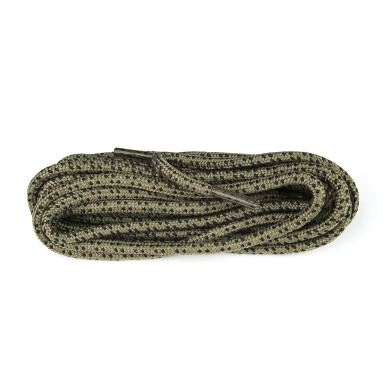 Hiking Khaki/Black Mini Black Fleck Laces – 150cm