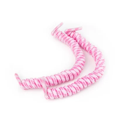 Vizi Coil Pink/Pastel Pink Self-Tying Elastic Laces