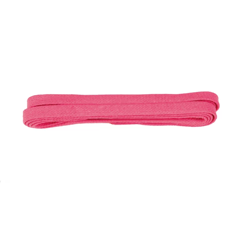 Pink Wax 5mm Flat Laces