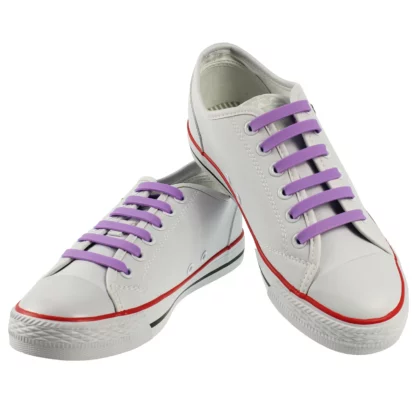 Purple Flat Easy Laces – Adults