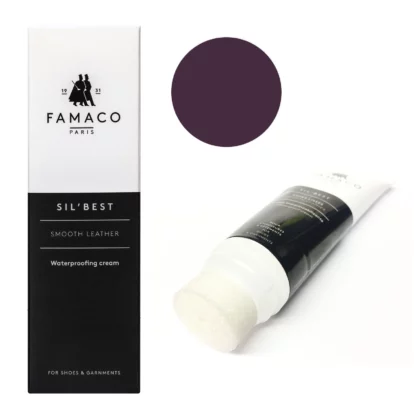 Famaco Purple Aubergine Sil Best Wax Cream Polish 75ml