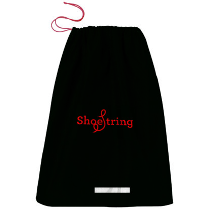 Shoestring Bag Black (330mm x 400mm)