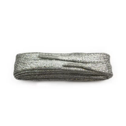 Glitter Silver flat Laces - 120cm