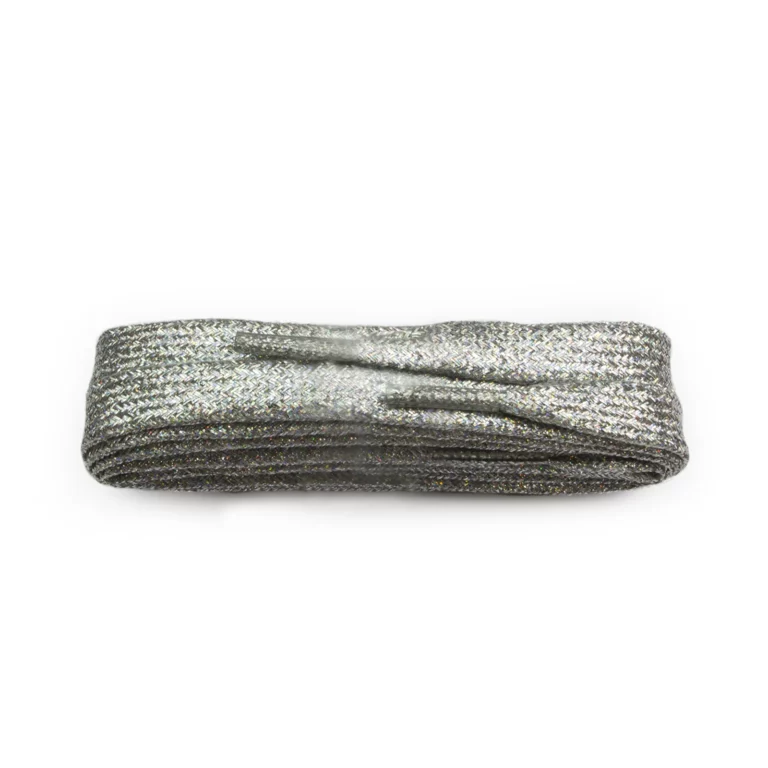 Glitter Silver flat Laces – 120cm