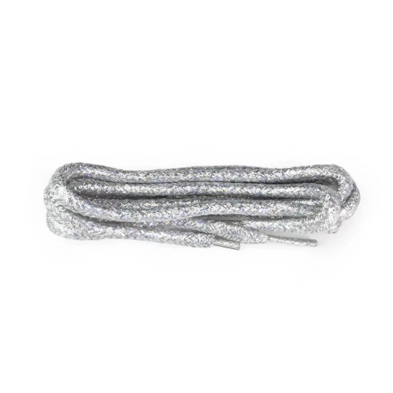 Glitter Silver Round Laces