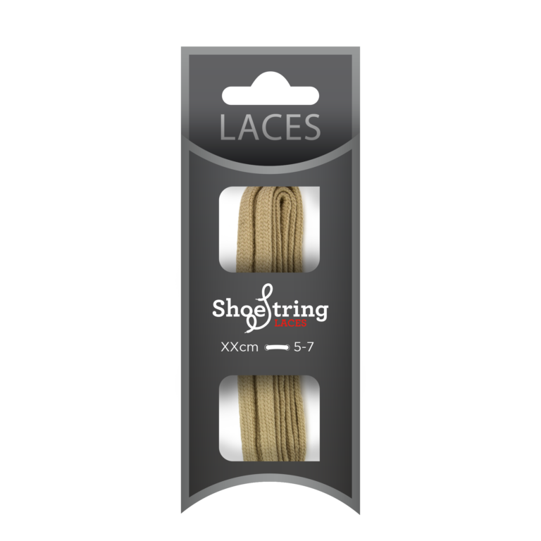 Taupe Flat 5mm Laces