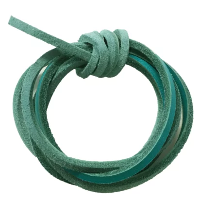 Turquoise 120cm Leather Laces