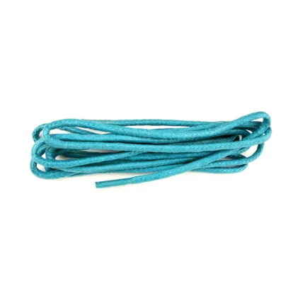 Turquoise Waxed Round Laces