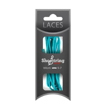 Turquoise Waxed Round Laces For Formal Shoe | Shoe String Laces