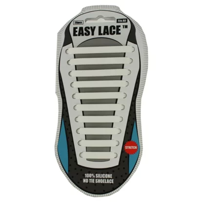 White Easy Laces Self-Tying Laces