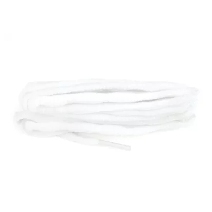 White 114cm Knobbly firm knot Laces