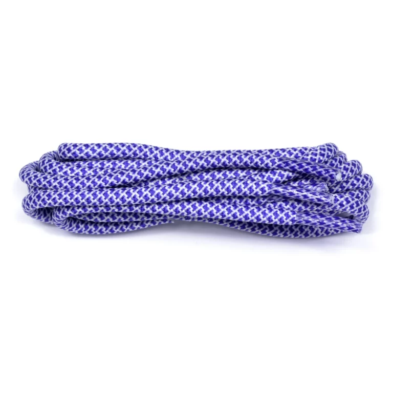 Cobalt/White Honeycomb Mosaic Laces – 120cm