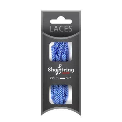 Cobalt/White Honeycomb Mosaic Laces – 120cm