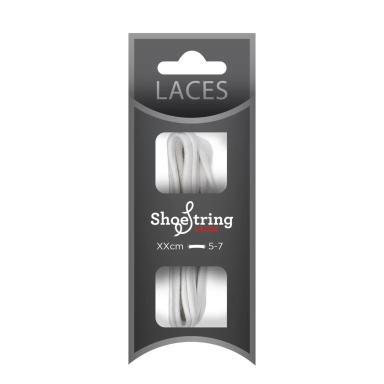 White Chunky Wax Laces – 90cm