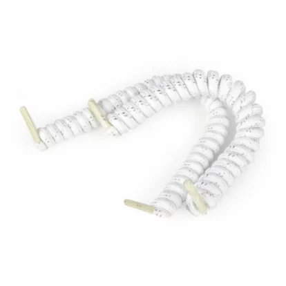 Vizi Coil White/Silver Self-Tying Elastic Laces