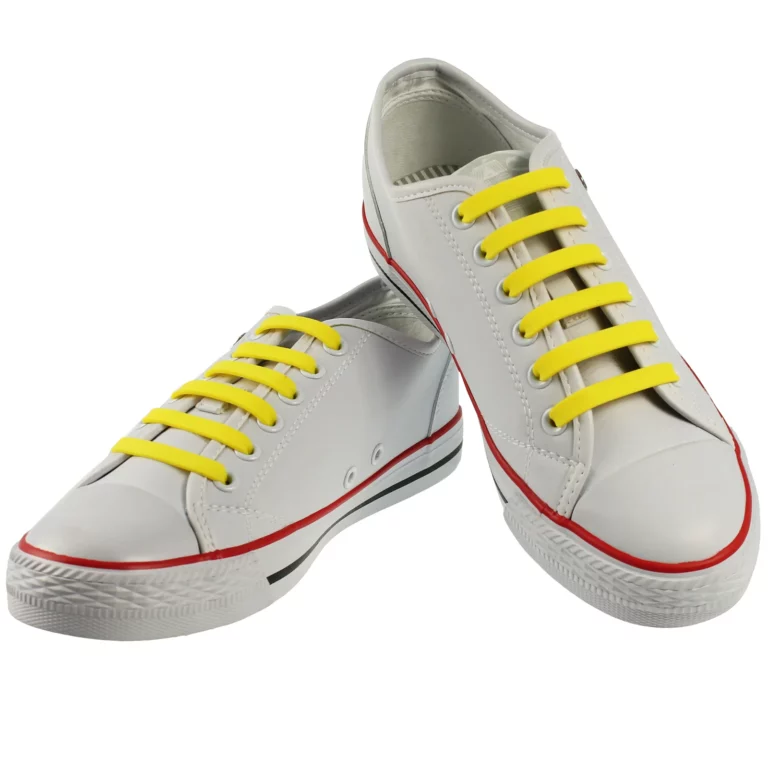 Yellow Flat Easy Laces – Adults